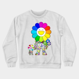 Takashi Murakami Flower Rainbow Crewneck Sweatshirt